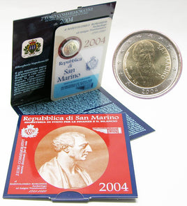 2 Euro commemorative coin San Marino 2004 "Borghesi"