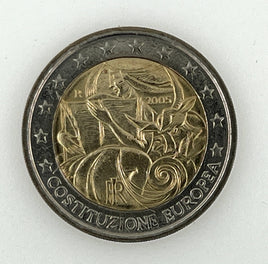 2 Euro commemorative coin Italy 2005 "EU Constitution"