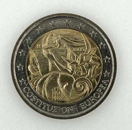 2 Euro Sondermünze Italien 2005"EU Konstitution"