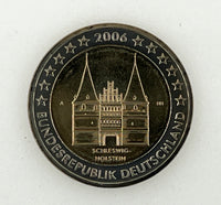 2 Euro commemorative coin Germany 2006 "Holsten Gate"