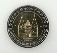 2 Euro commemorative coin Germany 2006 "Holsten Gate"