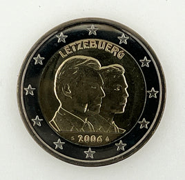2 Euro Sondermünze Luxemburg 2006"Henri & Guillaume"