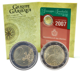 2 Euro commemorative coin San Marino 2007 "G.Garibaldi"