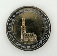 2 Euro Commerativ Coin Germany 2008 "Hamburger Michel"