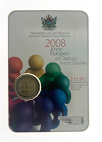 2 Euro Sondermünze San Marino 2008"Interkultureller Dialog"