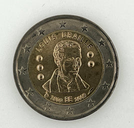 2 Euro commemorative coin Belgium 2009 "Louis Braille"