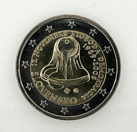 2 Euro special coin Slovakia 2009 "Democracy"