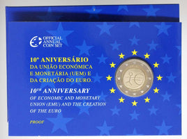 PP 2 Euro Commerativ Coin Portugal 2009"10 Years Euro" PP