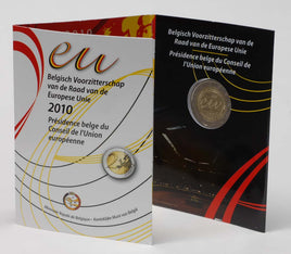 Coincard 2 Euro Sondermünze Belgien 2010"EU Präsidentschaft"