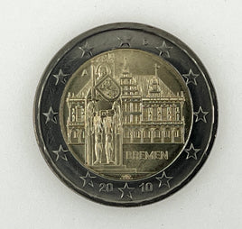 2 Euro Commerativ Coin Germany 2010 "Bremen"