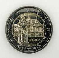 2 Euro Commerativ Coin Germany 2010 "Bremen"