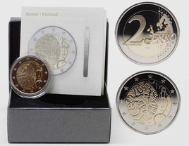 PP 2 Euro Commerativ Coin Finland 2010 "150 Years Finnish Currency"