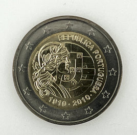 2 Euro Commerativ Coin Portugal 2010 "Portuguese Republic"
