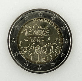 2 Euro commemorative coin France 2011 "Fete de la Musique"
