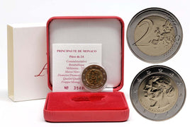 BU 2 Euro commemorative coin Monaco 2011 "Albert &amp; Charlene"