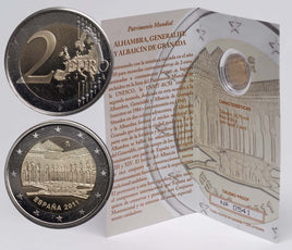 PP 2 Euro Sondermünze Spanien 2011"Granada"im Blister