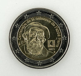 2 euro commemorative coin France 2012 "Abbe Pierre"