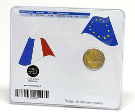 Coincard 2 Euro Commemorative Coin France 2012 "10 Years € Cash"