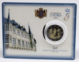 Coincard 2 Euro special coin Luxembourg 2012 "Wedding"