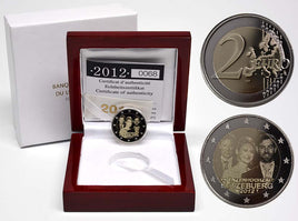 PP 2 Euro Sondermünze Luxemburg 2012"Hochzeit"