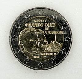 2 Euro commemorative coin Luxembourg 2012 "Guillaume IV"