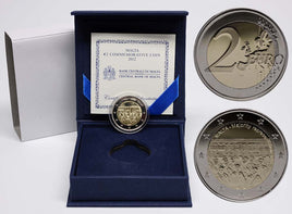 PP 2 Euro Sondermünze Malta 2012"Mehrheitswahlrecht 1887"