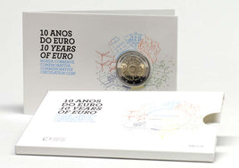 Proof 2 Euro commemorative coin Portugal 2012 "10 years € cash"