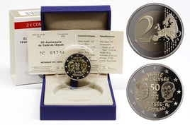PP 2 Euro Sondermünze Frankreich 2013"Elysee Vertrag"