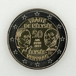 2 euro commemorative coin France 2013 "Elysee Treaty"