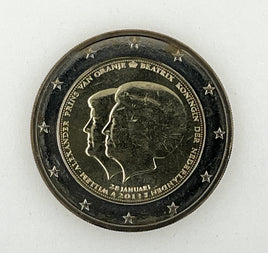 2 Euro Commerativ Coin Netherlands 2013 "Double portrait"