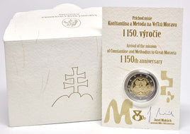 Proof 2 Euro special coin Slovakia 2013 "Kyrill &amp; Method"