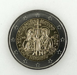 2 euro commemorative coin Slovakia 2013 "Cyril & Method"