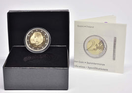 PP 2 Euro Sondermünze Finnland 2014"Tove Jansson" Polierte Platte