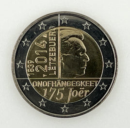 2 Euro commemorative coin Luxembourg 2014 "Independence"