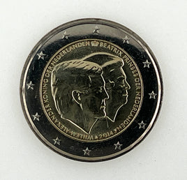 2 Euro Commemorative Coin Netherlands 2014 "Double Portrait"
