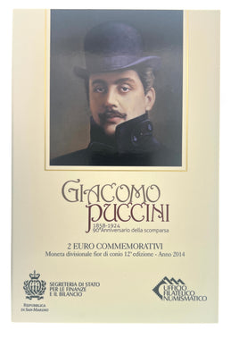 2 Euro Commerativ Coin San Marino 2014 "Puccini"