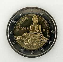2 Euro Sondermünze Spanien 2014"Park Güell-Gaudi"