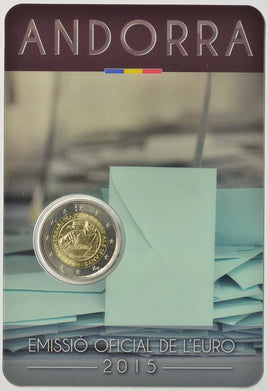 Coincard 2 Euro special coin Andorra 2015 “Right to vote” 