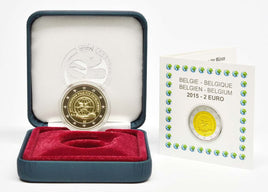 PP 2 euro commemorative coin Belgium 2015 "Year for Development"