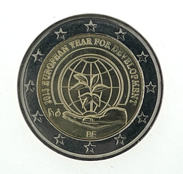 2 euro commemorative coin Belgium 2015 "Year for Development"