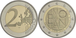 PP 2 Euro Sondermünze Slowenien 2015"Emona-Ljubljana"