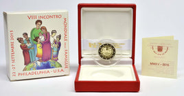 PP 2 Euro commemorative coin Vatican 2015 "World Meeting of Families Philadelphia "in original box