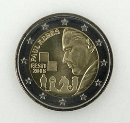 2 euro commemorative coin Estonia 2016 "Paul Keres"