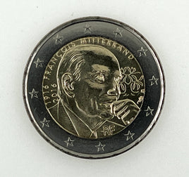 2 Euro Sondermünze Frankreich 2016"Francois Mitterrand"
