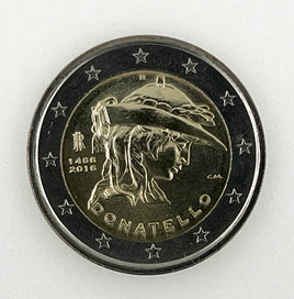 2 Euro commemorative coin Italy 2016 "Donatello"
