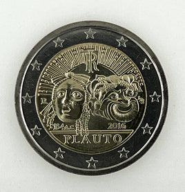 2 Euro commemorative coin Italy 2016 "Plauto"