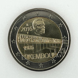 2 Euro Sondermünze Luxemburg 2016"Charlotte-Brücke"