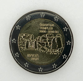 2 Euro commemorative coin Malta 2016 "Temple of Ggantija"