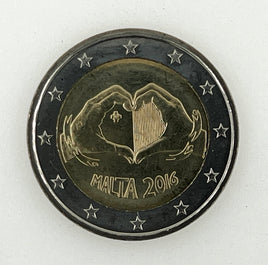 2 Euro Commerativ Coin Malta 2016 "Liebe / Love"