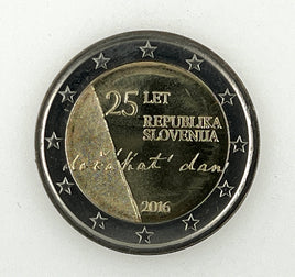 2 Euro Sondermünze Slowenien 2016"Republik"